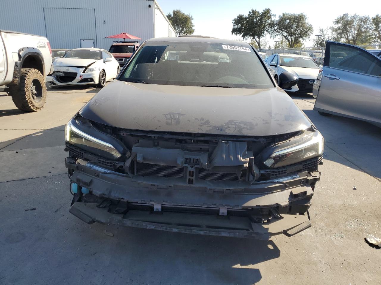 2022 Honda Civic VIN 2HGFE2F53NH582903 Copart auction photo, all over damage thumbnail 5