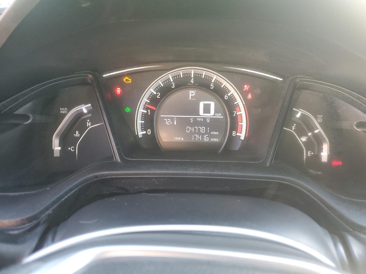 2016 Honda Civic VIN 2HGFC4B00GH310548 Copart auction photo, water/flood damage thumbnail 9