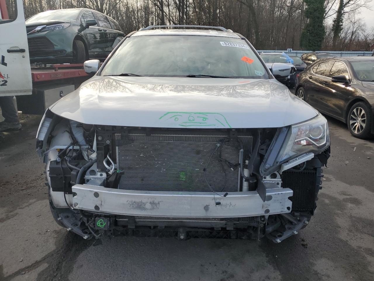 2020 Nissan Pathfinder VIN 5N1DR2AM3LC631621 Copart auction photo, front end / side damage thumbnail 5
