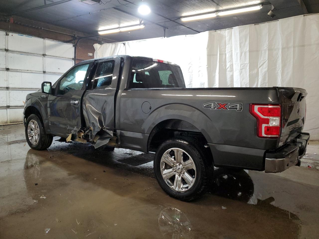 2020 Ford F-150 VIN 1FTFX1E43LKF57145 Copart auction photo, side damage thumbnail 2