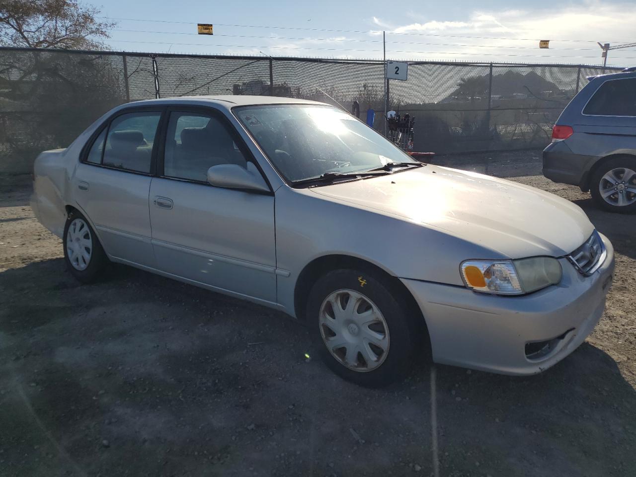2002 Toyota Corolla VIN 1NXBR12E82Z597757 Copart auction photo, rear end / minor dent/scratches damage thumbnail 4