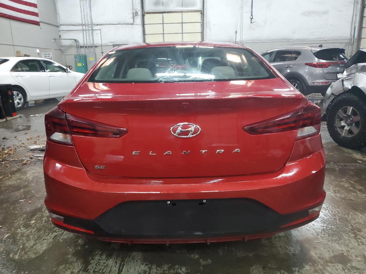 2020 Hyundai Elantra VIN KMHD74LF6LU989001 Copart auction photo, front end / hail damage thumbnail 6