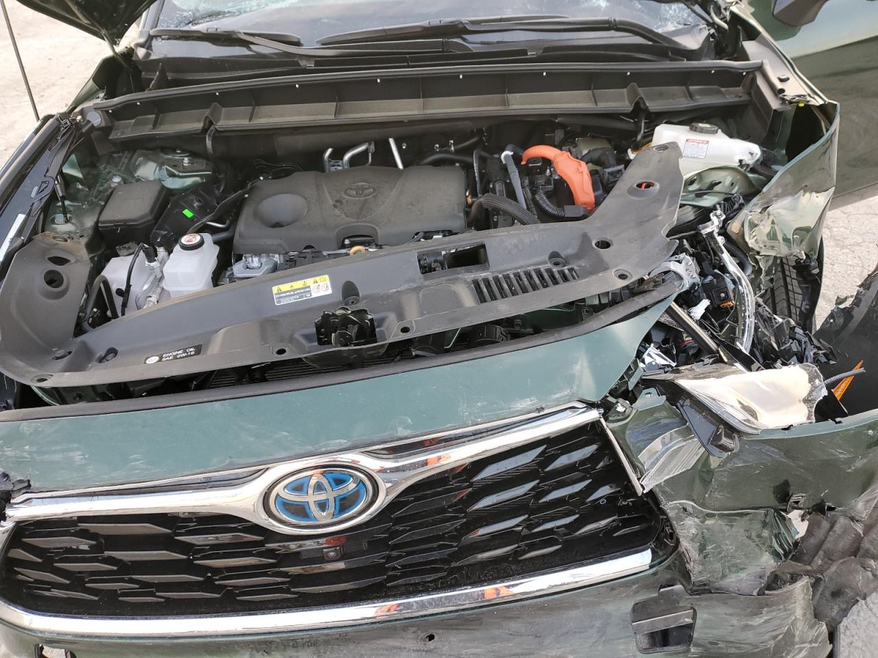 2024 Toyota Highlander VIN 5TDXBRCH6RS615046 Copart auction photo, front end damage thumbnail 13
