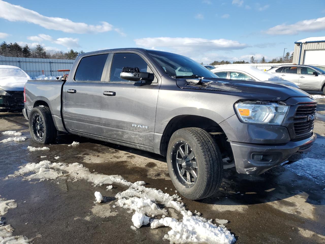 2019 RAM 1500 VIN 1C6SRFFT0KN608648 Copart auction photo, side / front end damage thumbnail 4