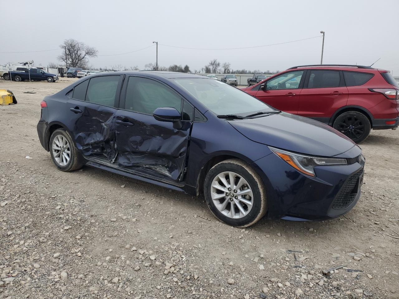 2020 Toyota Corolla VIN JTDHPRAE5LJ040165 Copart auction photo, side damage thumbnail 4