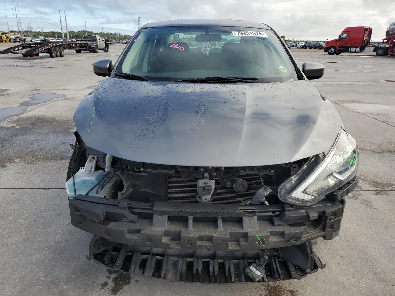 2019 Nissan Sentra VIN 3N1AB7AP1KY341910 Copart auction photo, front end damage thumbnail 5