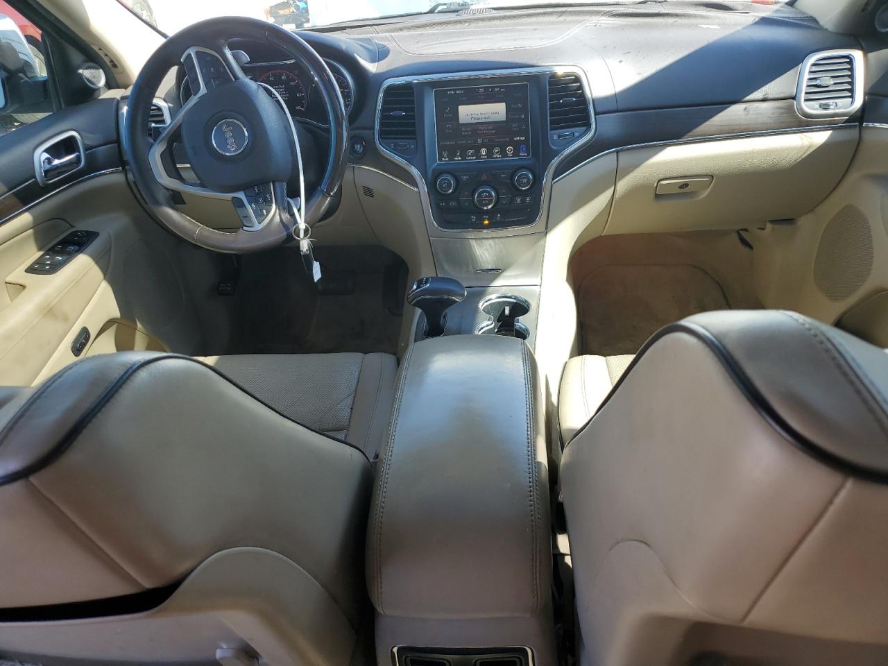 2014 Jeep Grand Cherokee VIN 1C4RJFCG6EC382234 Copart auction photo, front end / side damage thumbnail 8