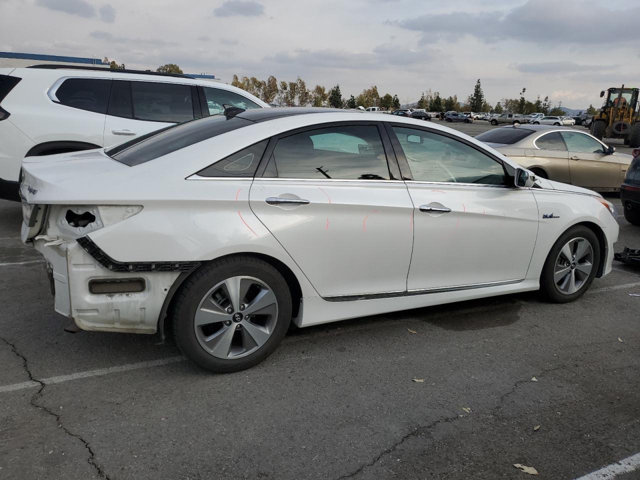 2012 Hyundai Sonata VIN KMHEC4A49CA020957 Copart auction photo, rear end damage thumbnail 3