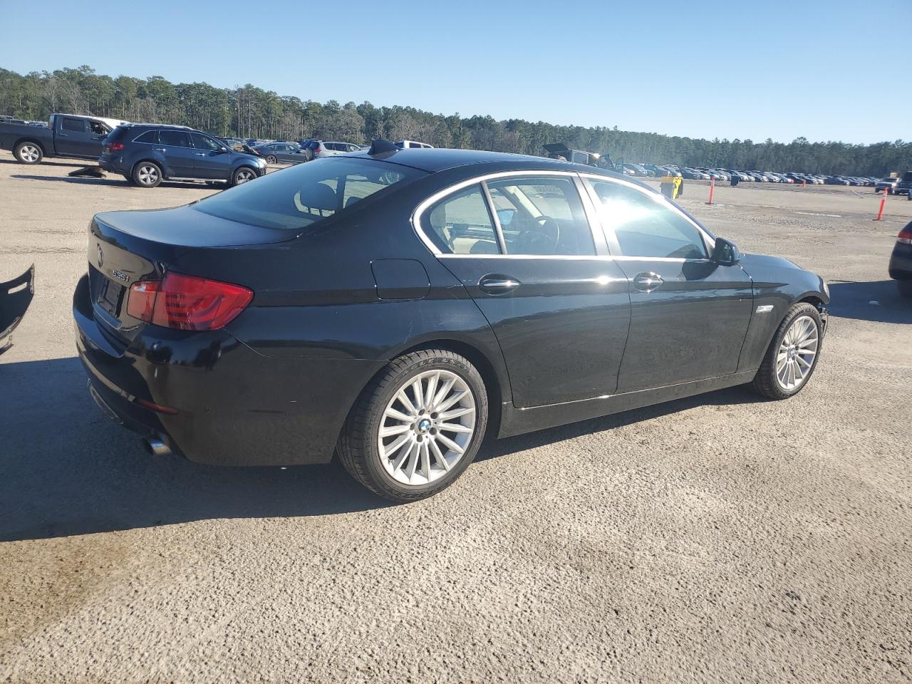 2012 BMW 5er VIN WBAFR7C53CC813302 Copart auction photo, front end damage thumbnail 3