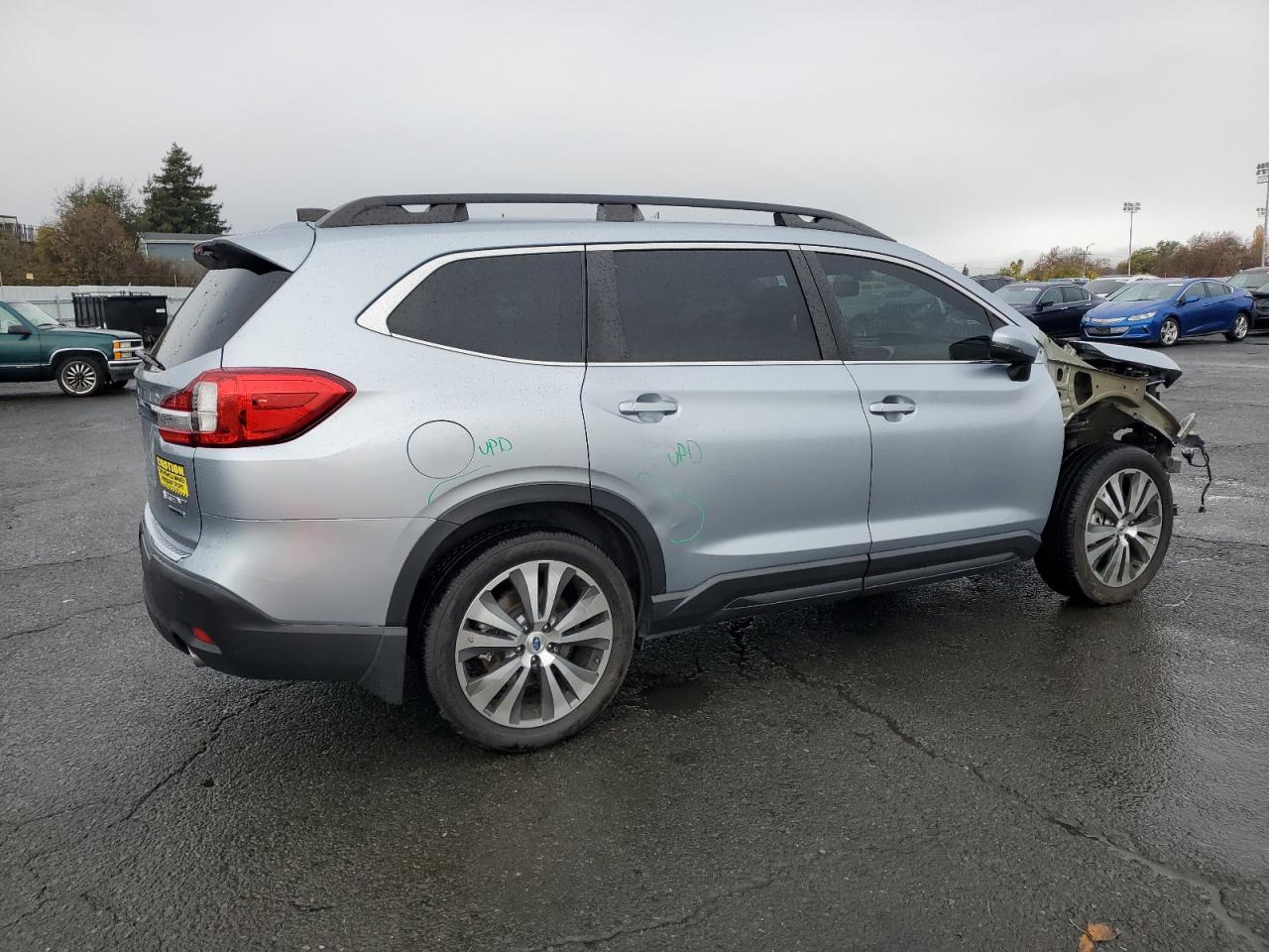 2019 Subaru Ascent VIN 4S4WMAPD1K3425270 Copart auction photo, front end / side damage thumbnail 3