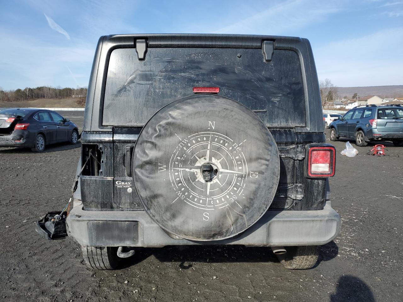 2019 Jeep Wrangler VIN 1C4HJXDG2KW566080 Copart auction photo, front end / rear end damage thumbnail 6