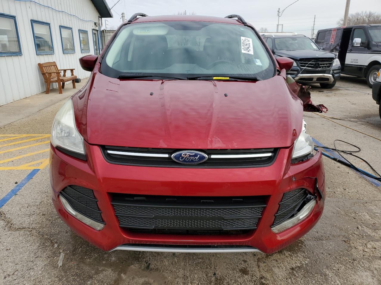 2014 Ford Escape VIN 1FMCU0G91EUA33073 Copart auction photo, front end / side damage thumbnail 5
