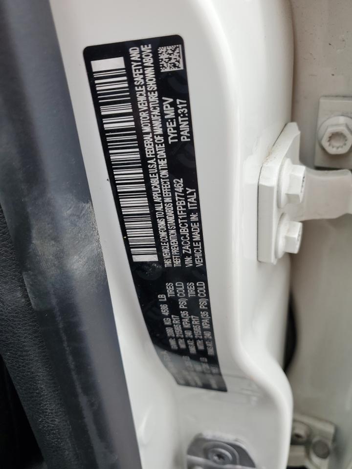 2015 Jeep Renegade VIN ZACCJBCT1FPB77462 Copart auction photo, undercarriage / all over damage thumbnail 13