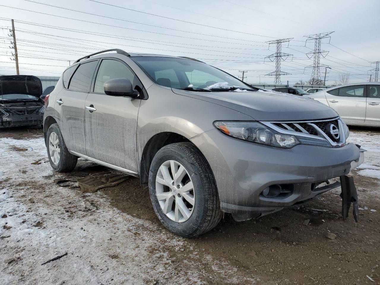 2012 Nissan Murano VIN JN8AZ1MW7CW235404 Copart auction photo, front end / minor dent/scratches damage thumbnail 4