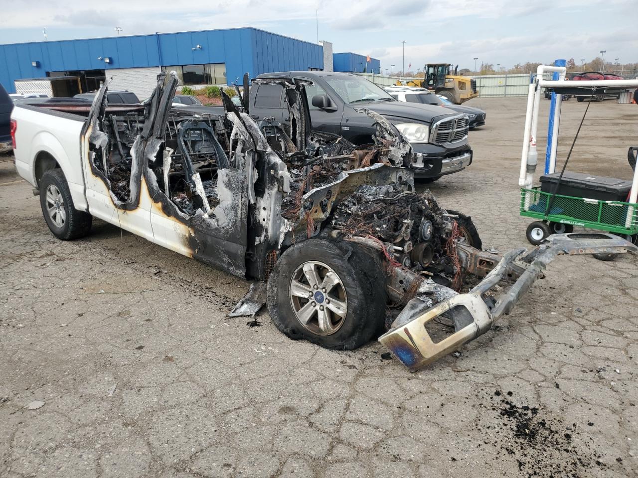 2018 Ford F-150 VIN 1FTEW1C50JFA99810 Copart auction photo, burn / missing/altered vin damage thumbnail 4