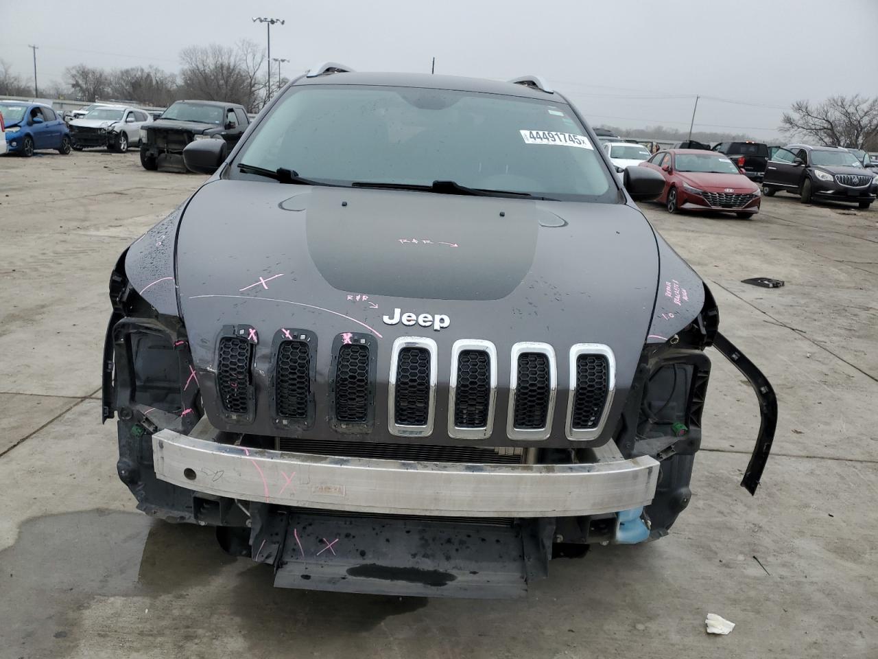 2017 Jeep Grand Cherokee VIN 1C4PJMCB0HW656773 Copart auction photo, front end damage thumbnail 5