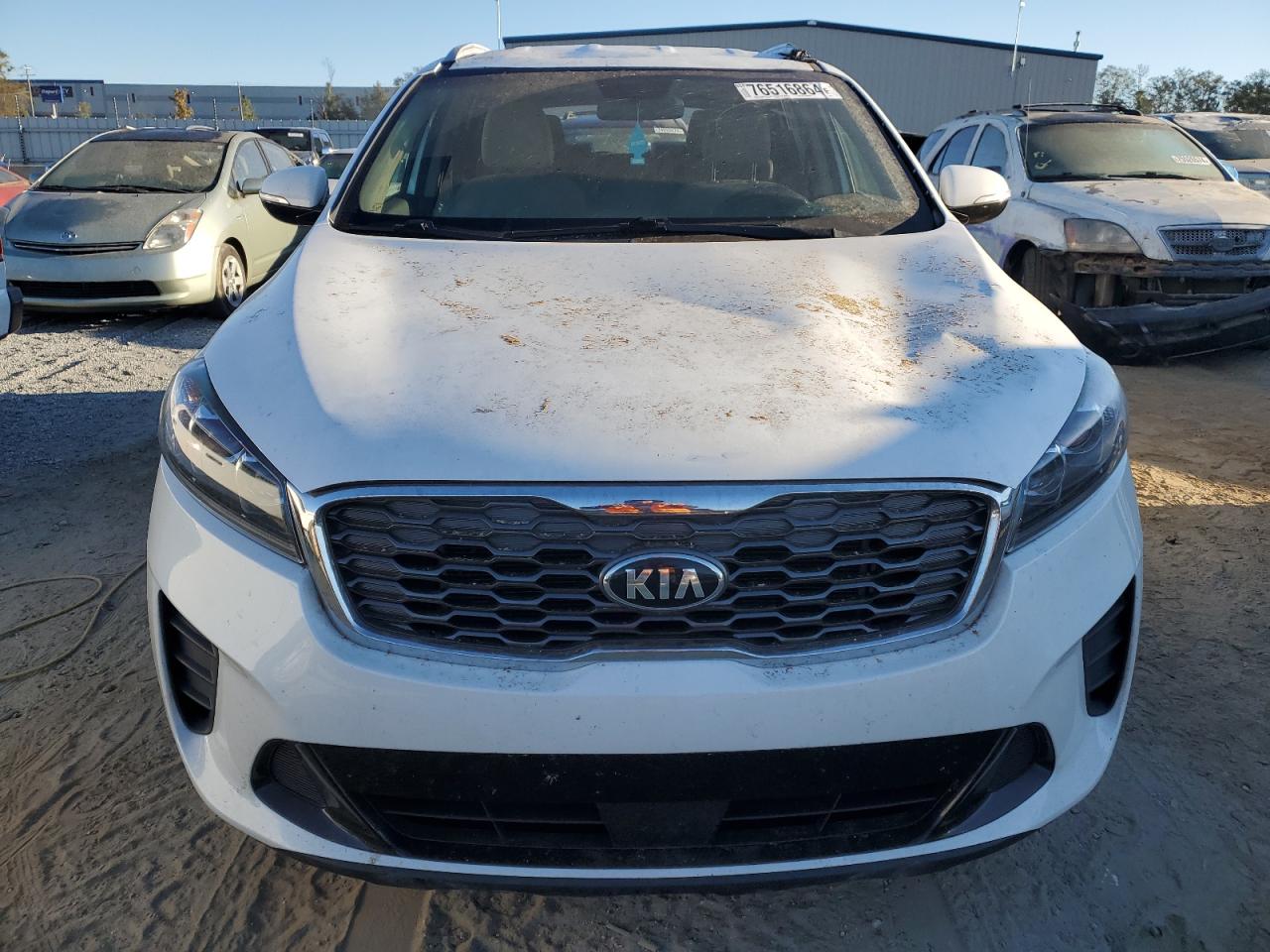 2020 KIA Sorento VIN 5XYPGDA34LG649230 Copart auction photo, top/roof / front end damage thumbnail 5