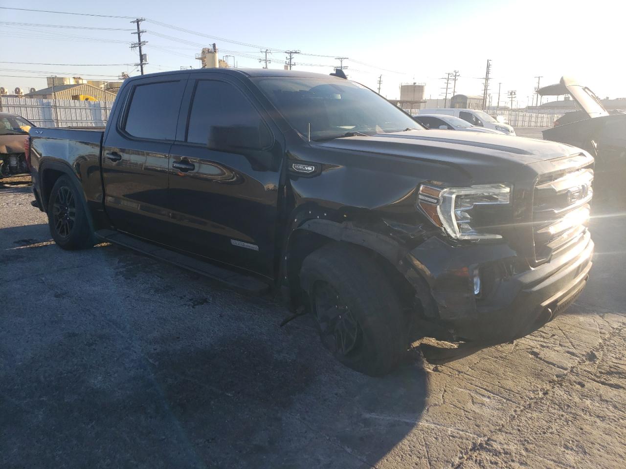 2021 GMC Sierra VIN 1GTU9CED9MZ166863 Copart auction photo, front end / rear end damage thumbnail 4