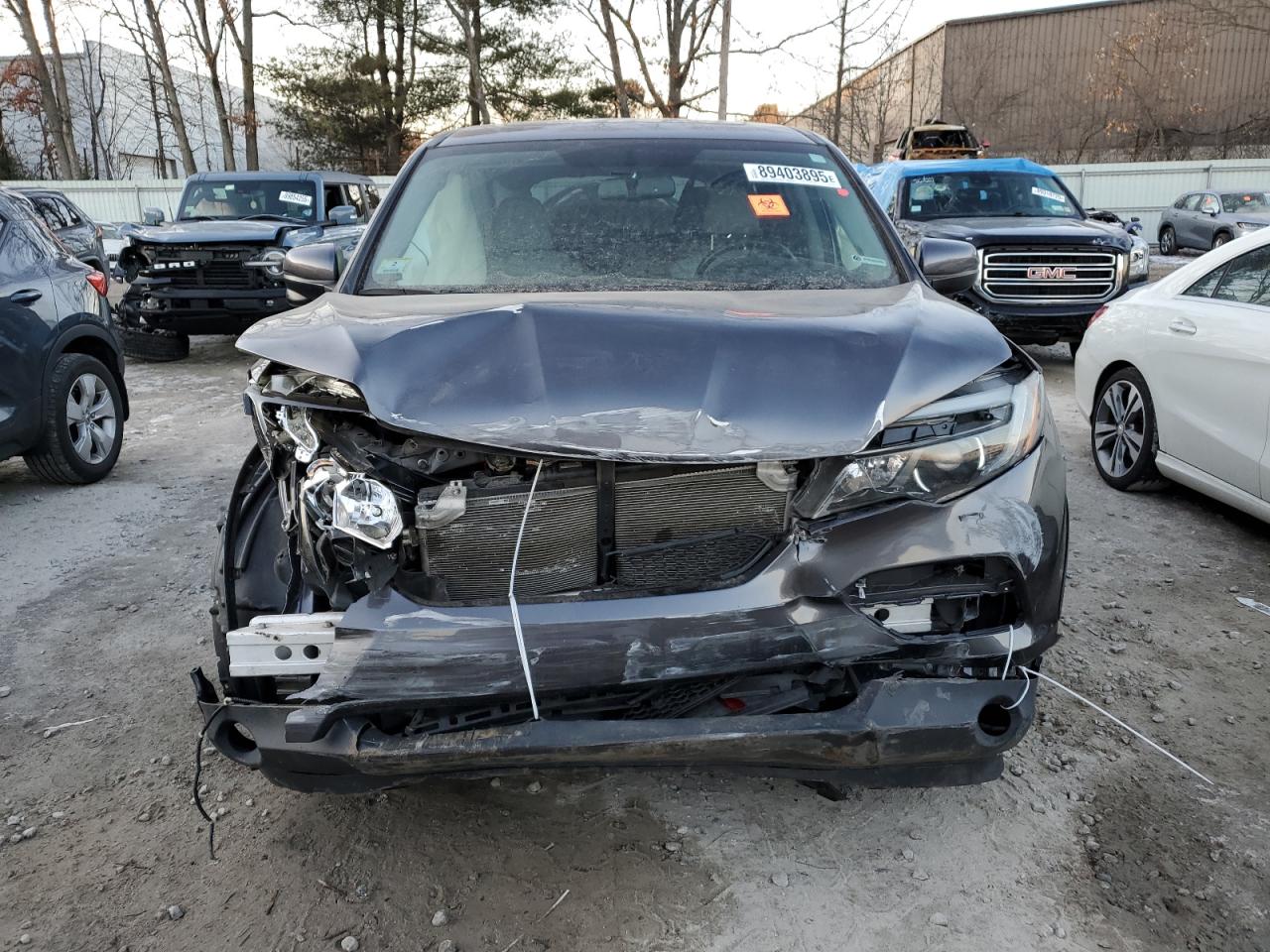 2018 Honda Pilot VIN 5FNYF6H57JB031818 Copart auction photo, front end damage thumbnail 5