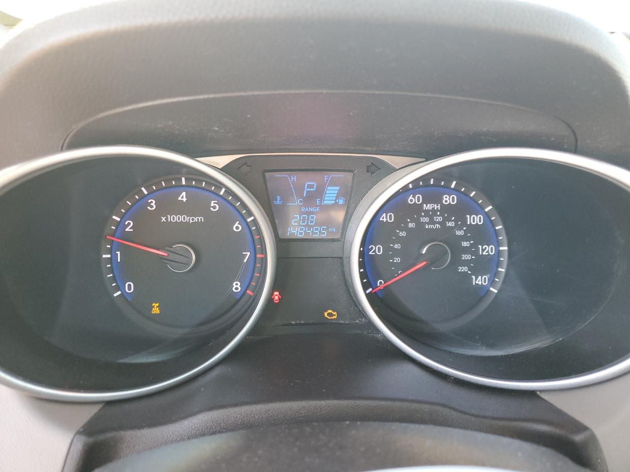 2014 Hyundai Tucson VIN KM8JUCAG2EU877042 Copart auction photo, front end damage thumbnail 9