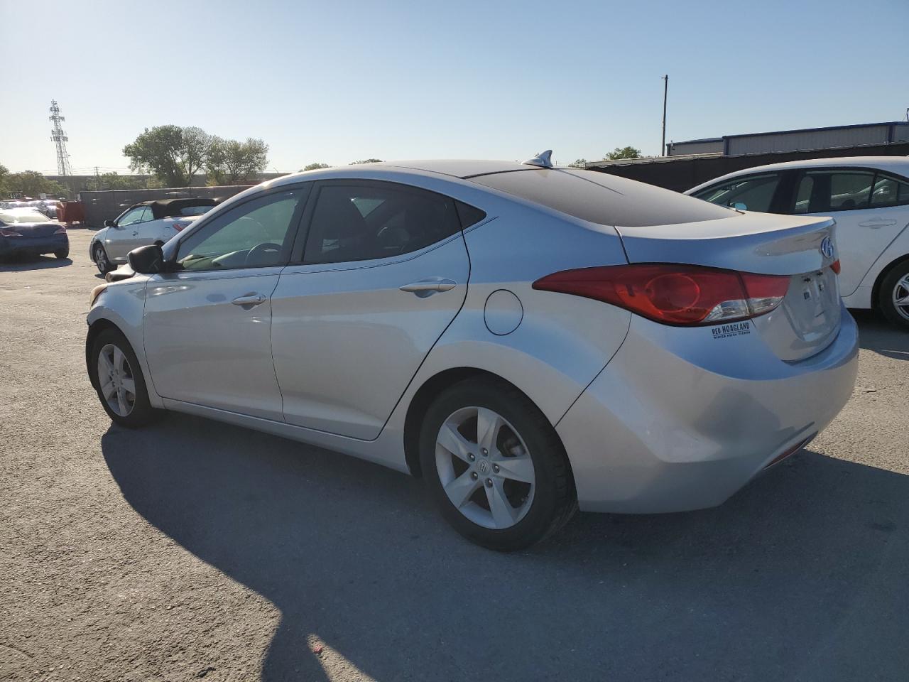 2013 Hyundai Elantra VIN KMHDH4AEXDU999619 Copart auction photo, front end damage thumbnail 2