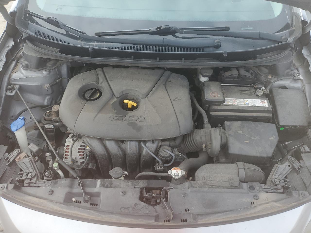 2014 Hyundai Elantra VIN KMHD35LH9EU215704 Copart auction photo, side damage thumbnail 13