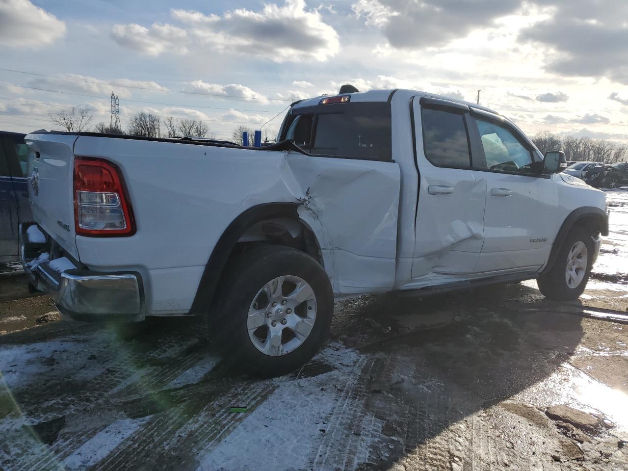 2022 RAM 1500 VIN 1C6SRFBTXNN342467 Copart auction photo, rollover damage thumbnail 3