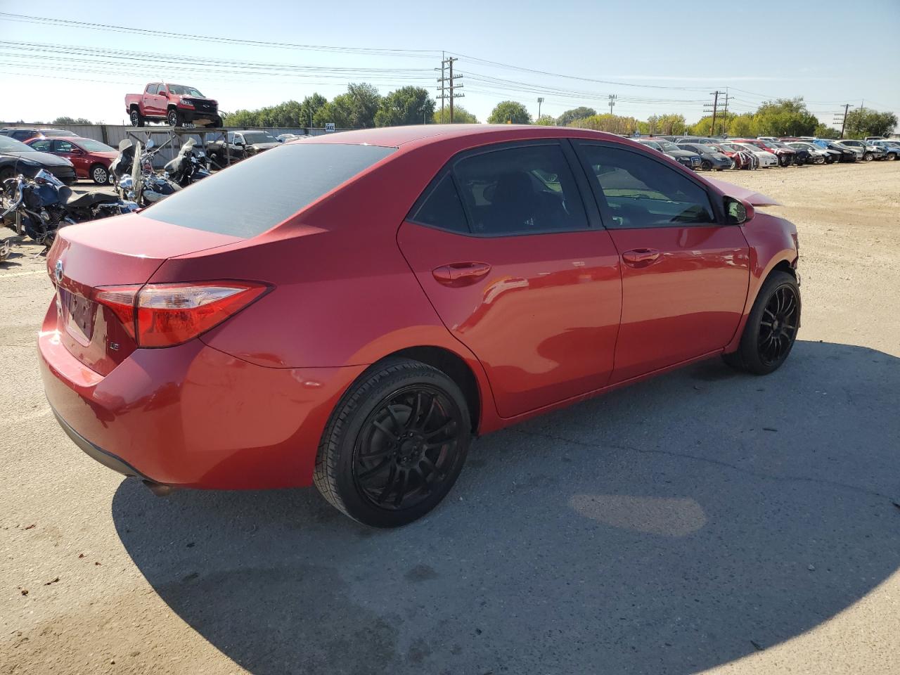 2018 Toyota Corolla VIN 2T1BURHE1JC050186 Copart auction photo, front end damage thumbnail 3