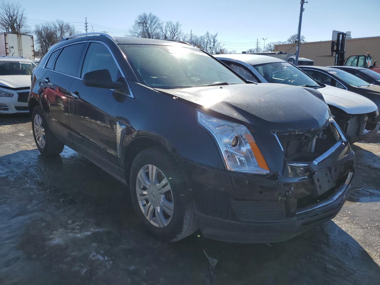 2013 Cadillac SRX VIN 3GYFNCE35DS522793 Copart auction photo, front end damage thumbnail 4