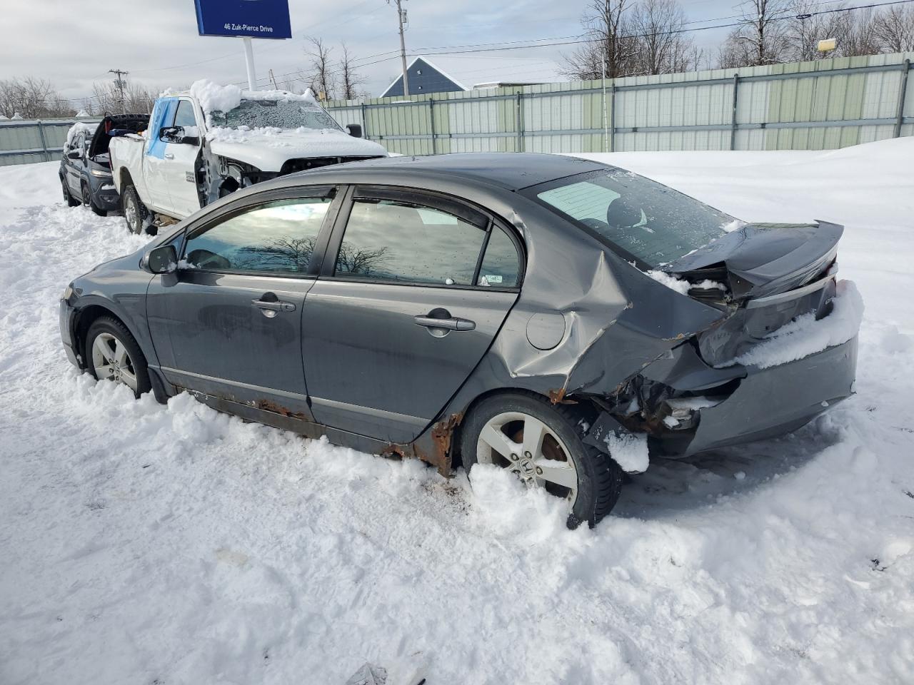 2009 Honda Civic VIN 2HGFA16679H327417 Copart auction photo, rear end / minor dent/scratches damage thumbnail 2