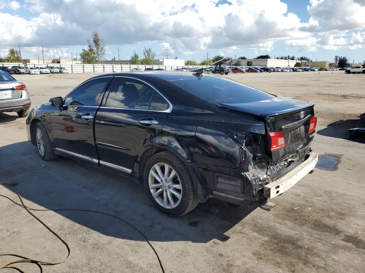 2011 Lexus ES VIN JTHBK1EG9B2440626 Copart auction photo, rear end / front end damage thumbnail 2