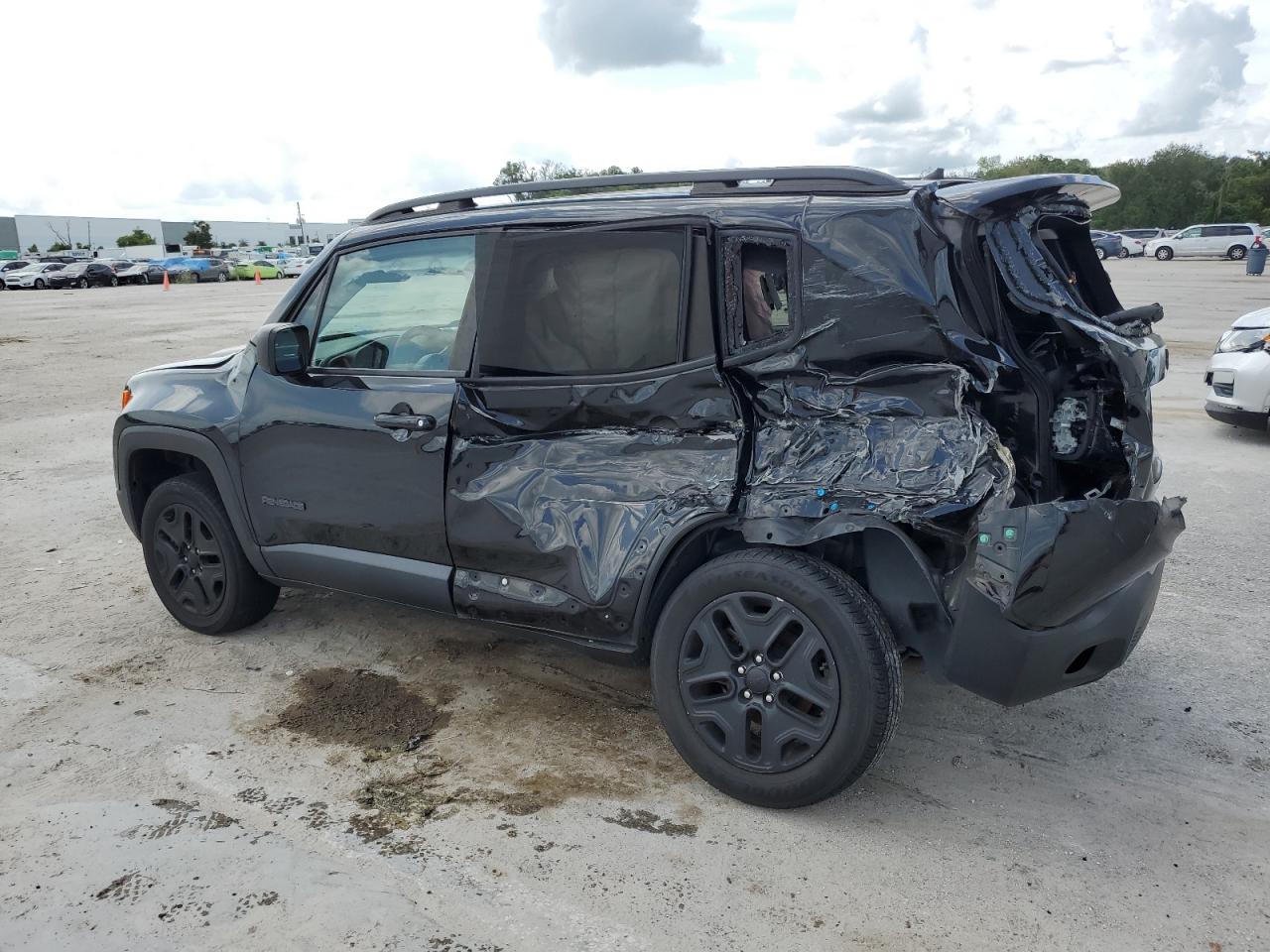 2018 Jeep Renegade VIN ZACCJBAB7JPH60167 Copart auction photo, side / rear end damage thumbnail 2