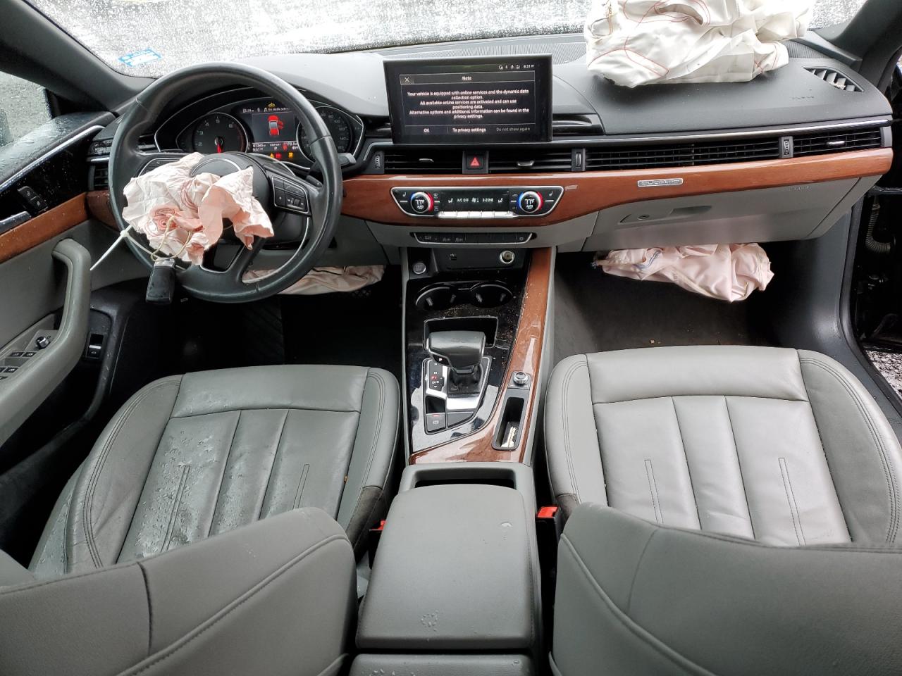 2020 Audi A5 VIN WAUANCF54LA006552 Copart auction photo, front end / side damage thumbnail 8
