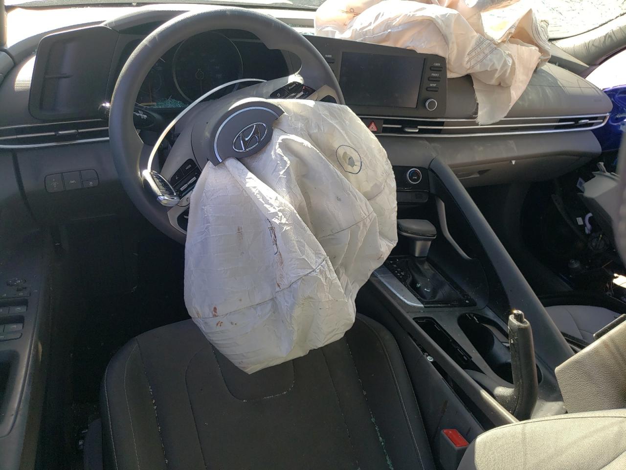 2022 Hyundai Elantra VIN KMHLM4AG3NU306402 Copart auction photo, all over / frame damage damage thumbnail 8