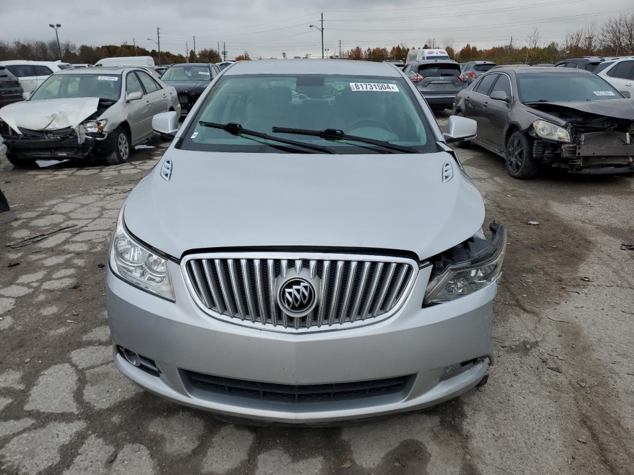 2012 Buick LaCrosse VIN 1G4GC5E34CF377773 Copart auction photo, front end / side damage thumbnail 5
