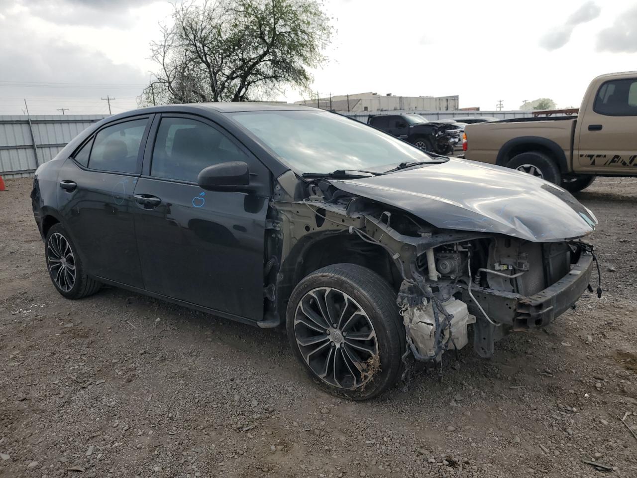 2016 Toyota Corolla VIN 5YFBURHE1GP442416 Copart auction photo, front end / rear end damage thumbnail 4