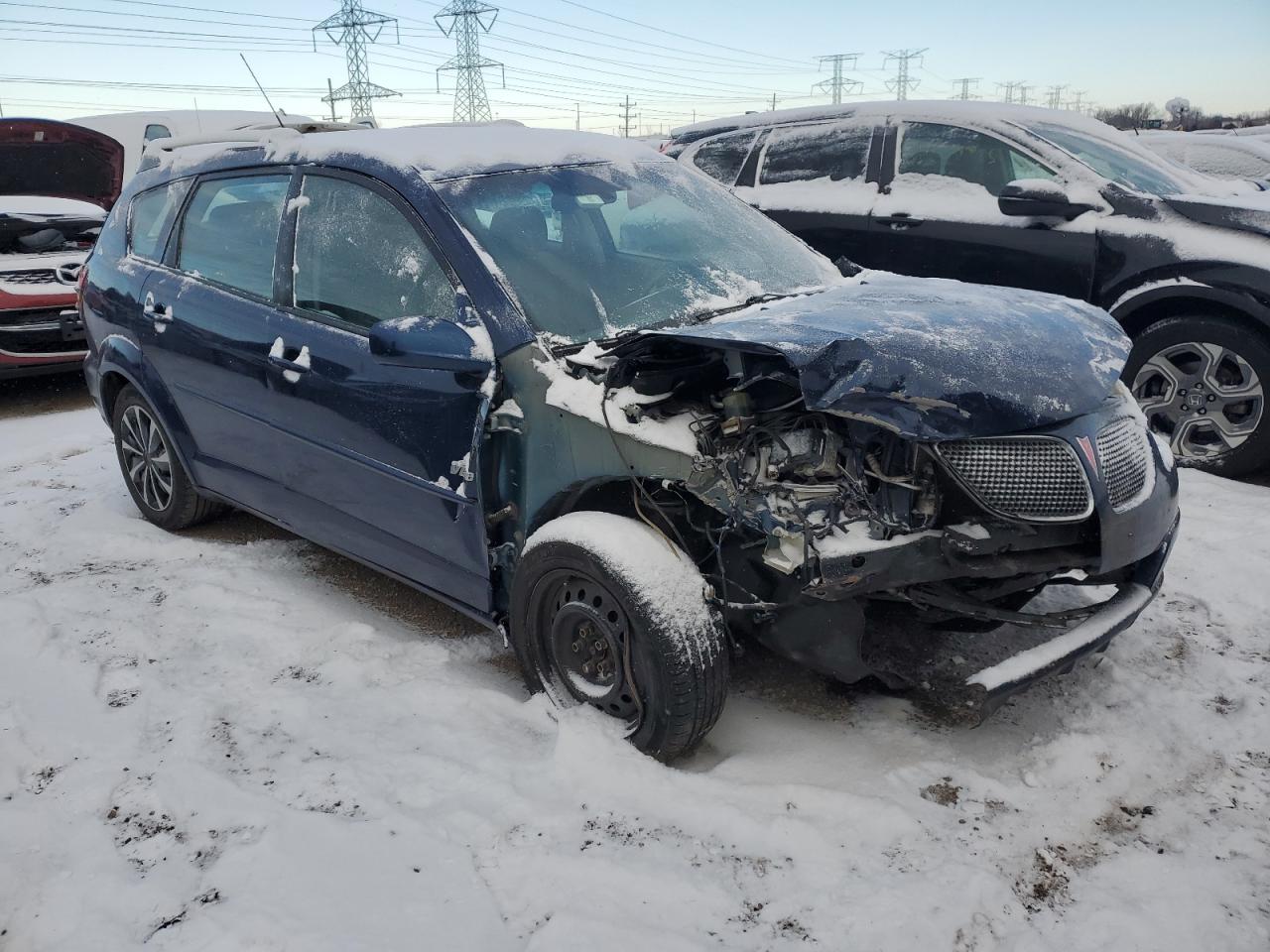2005 Pontiac Vibe VIN 5Y2SL63865Z479502 Copart auction photo, front end / side damage thumbnail 4