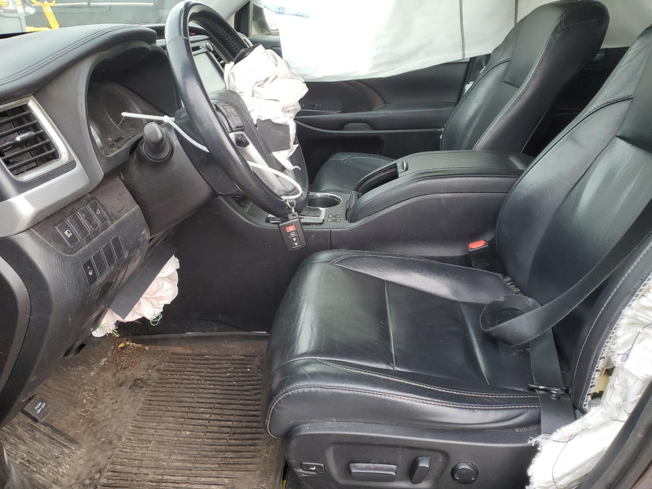 2017 Toyota Highlander VIN 5TDJGRFH2HS023094 Copart auction photo, side / mechanical damage thumbnail 7