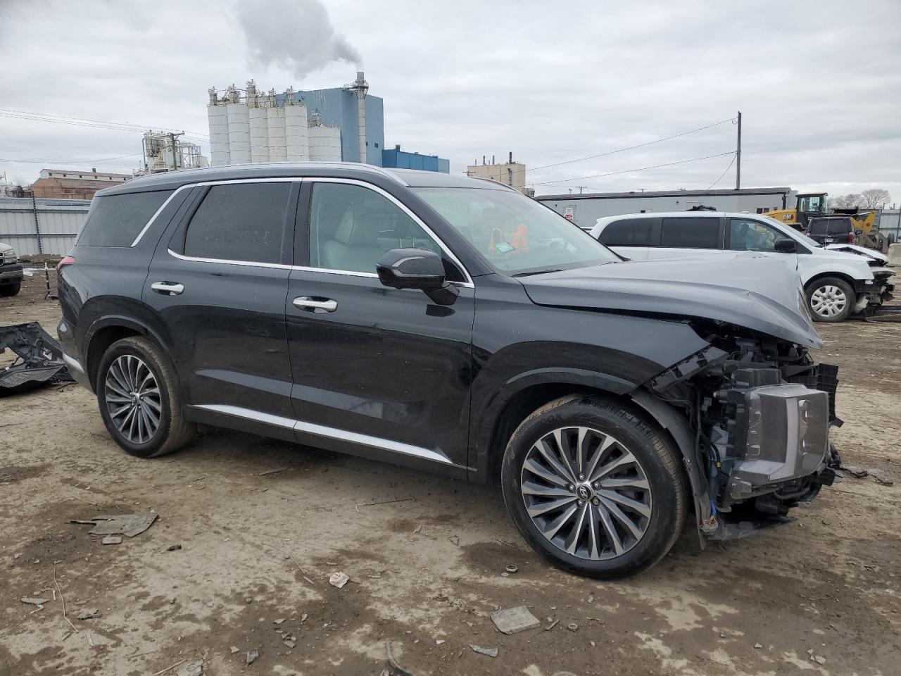 2024 Hyundai Palisade VIN KM8R7DGE0RU662500 Copart auction photo, front end damage thumbnail 4