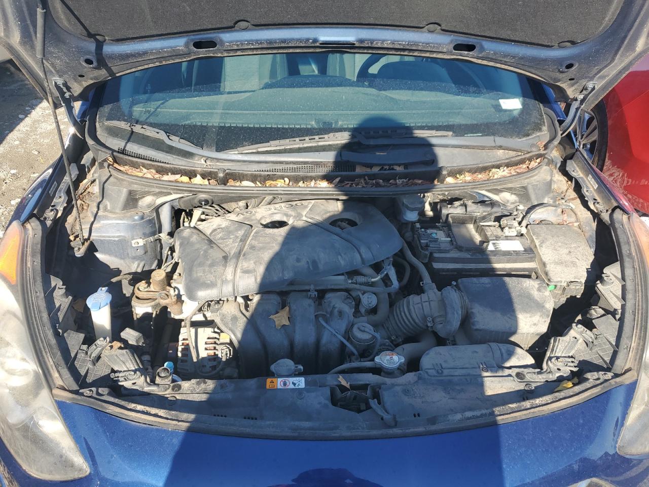 2013 Hyundai Elantra VIN KMHD35LEXDU096968 Copart auction photo, mechanical damage thumbnail 11