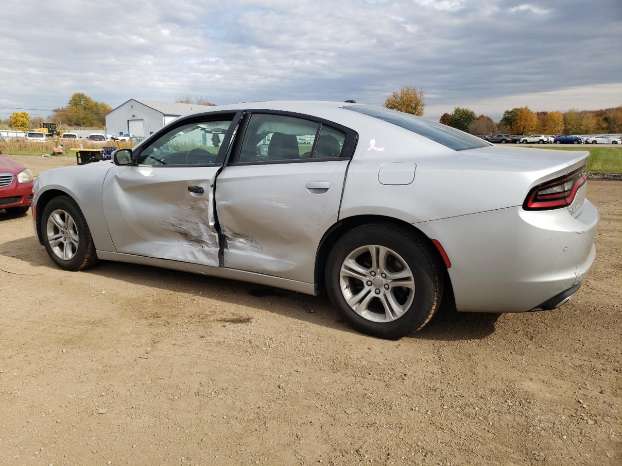 2019 Dodge Charger VIN 2C3CDXBG4KH653065 Copart auction photo, side damage thumbnail 2