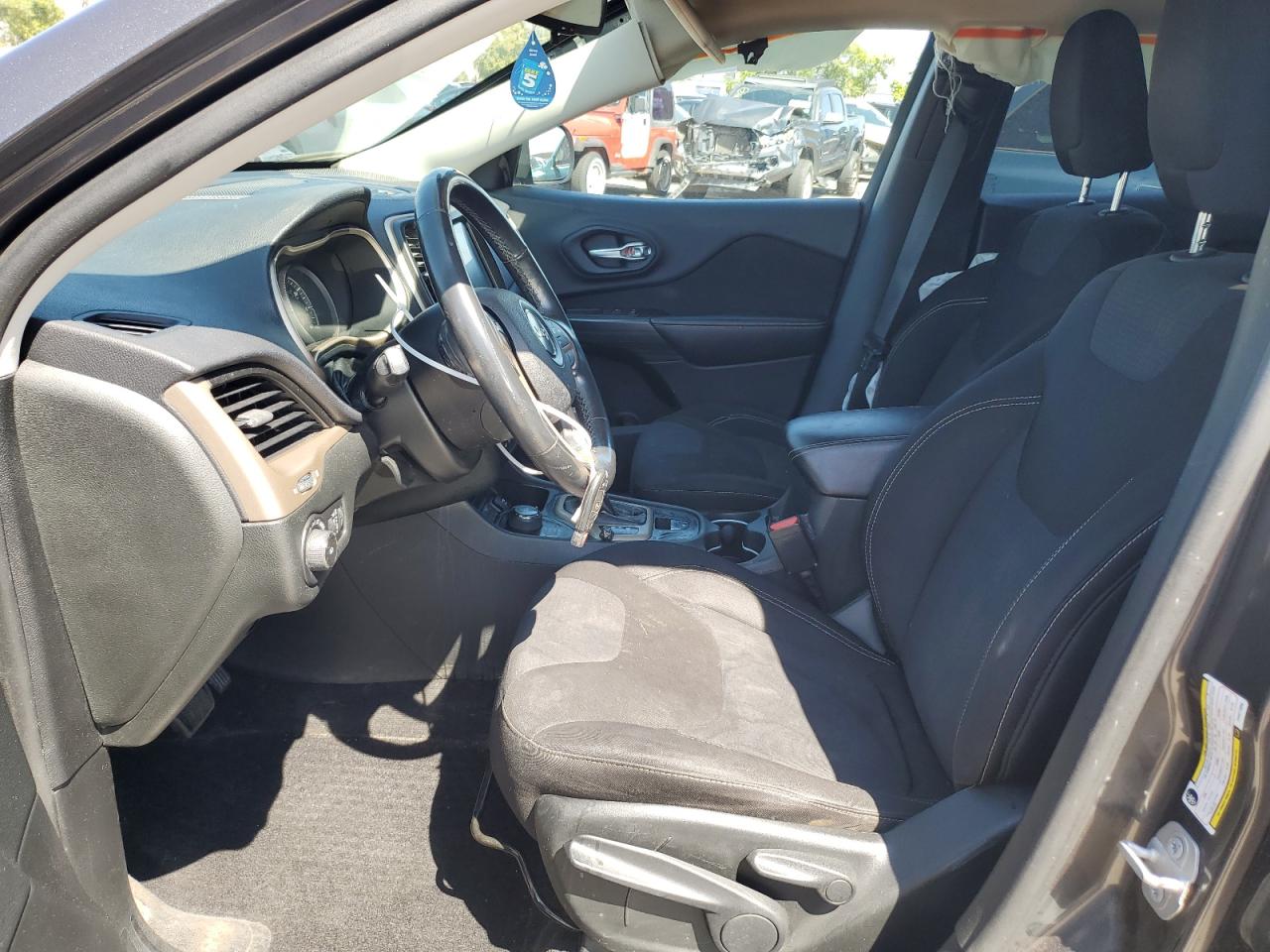 2015 Jeep Grand Cherokee VIN 1C4PJMCB0FW571896 Copart auction photo, side damage thumbnail 7