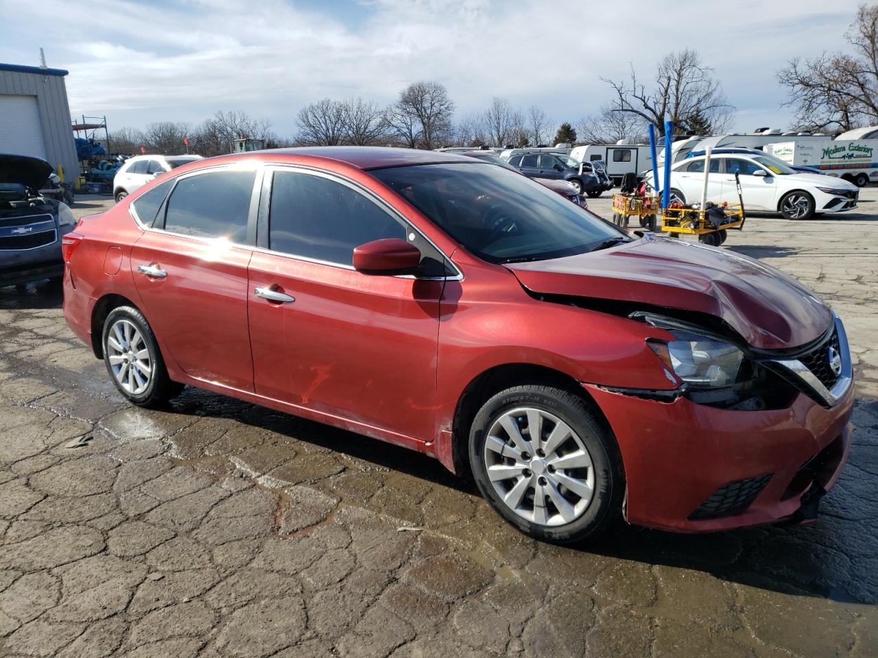 2016 Nissan Sentra VIN 3N1AB7AP8GY229435 Copart auction photo, front end damage thumbnail 4
