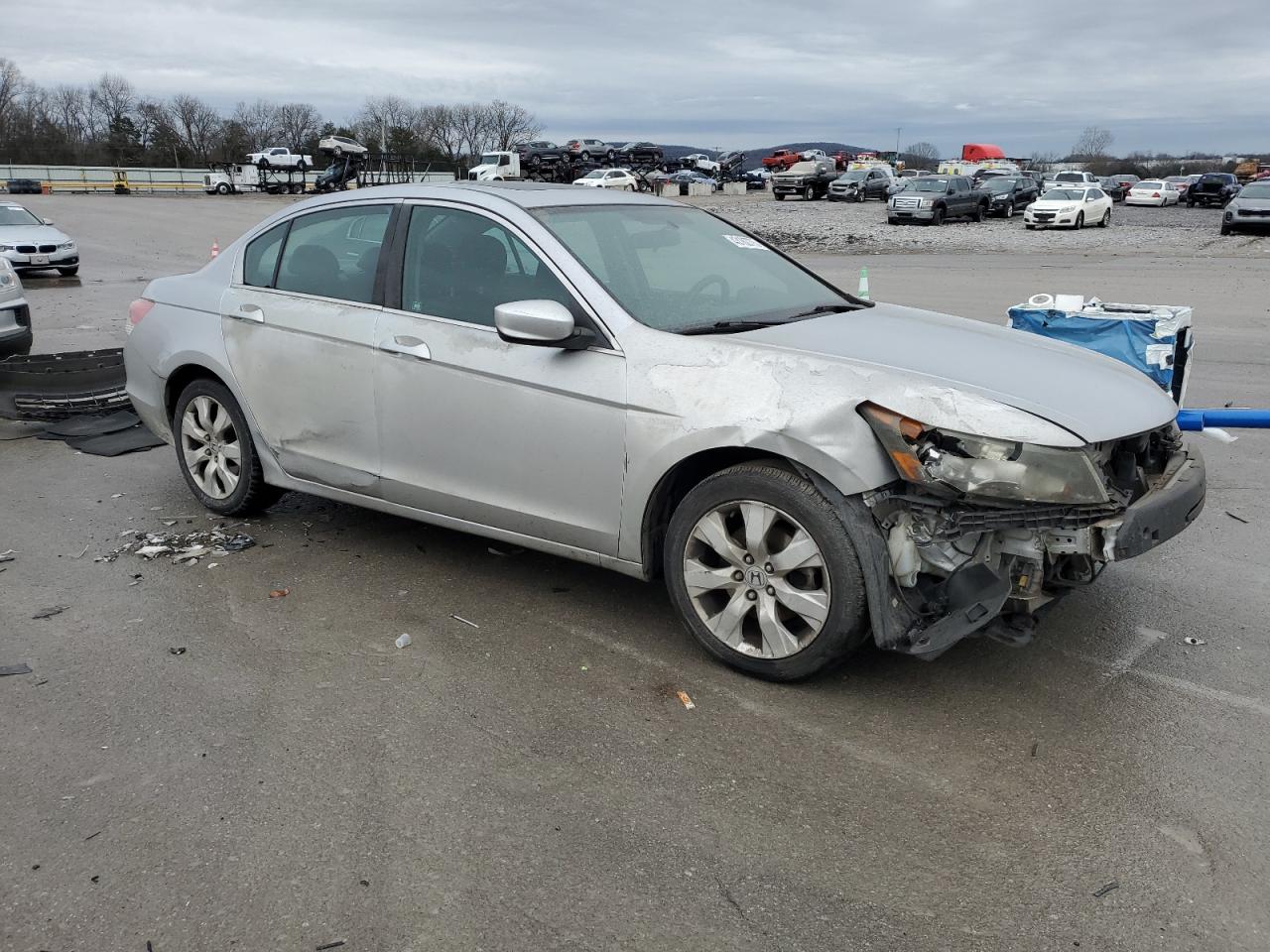 2010 Honda Accord VIN 1HGCP2F72AA186937 Copart auction photo, front end / side damage thumbnail 4