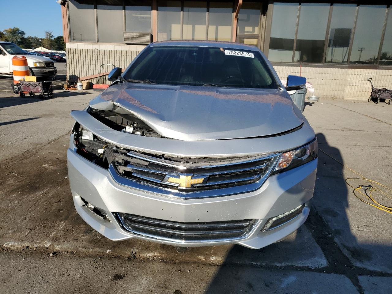 2017 Chevrolet Impala VIN 2G1145S34H9135991 Copart auction photo, front end / undercarriage damage thumbnail 5