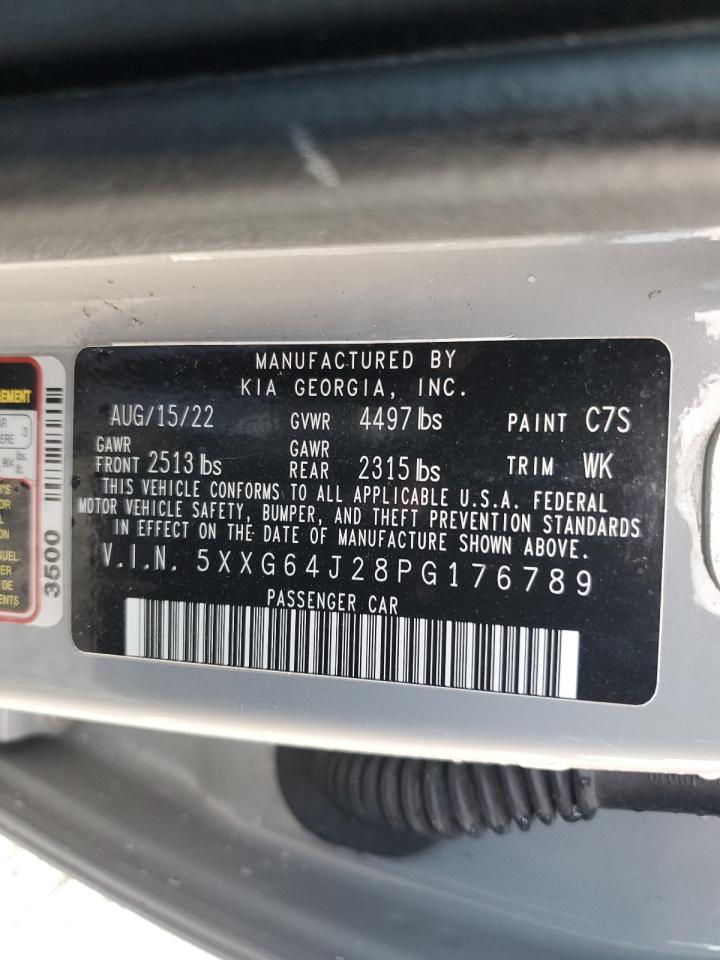 2023 KIA K5 VIN 5XXG64J28PG176789 Copart auction photo, rollover damage thumbnail 12