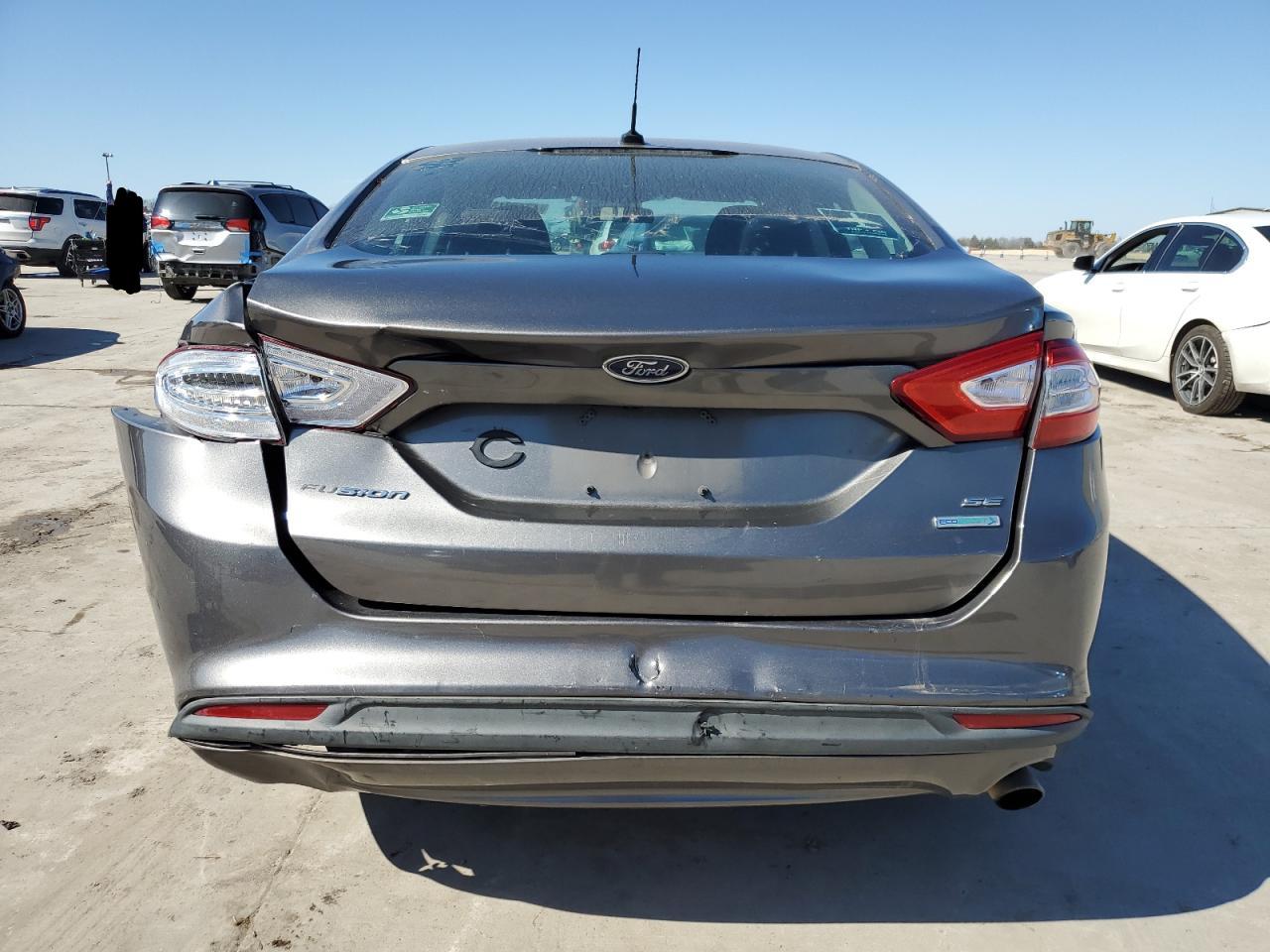 2014 Ford Fusion VIN 3FA6P0HD2ER182908 Copart auction photo, rear end damage thumbnail 6