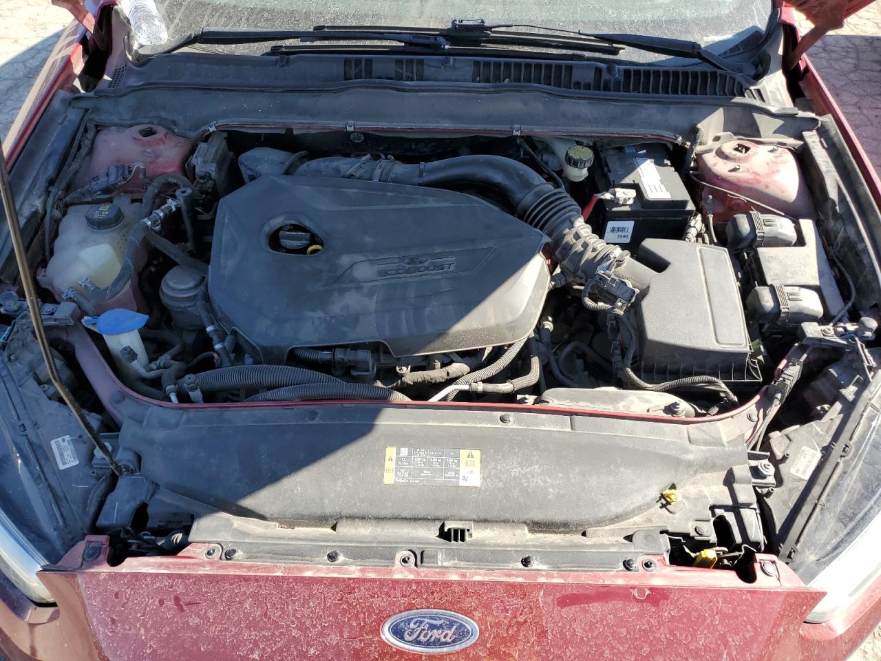 2013 Ford Fusion VIN 3FA6P0HR1DR377893 Copart auction photo, front end damage thumbnail 11