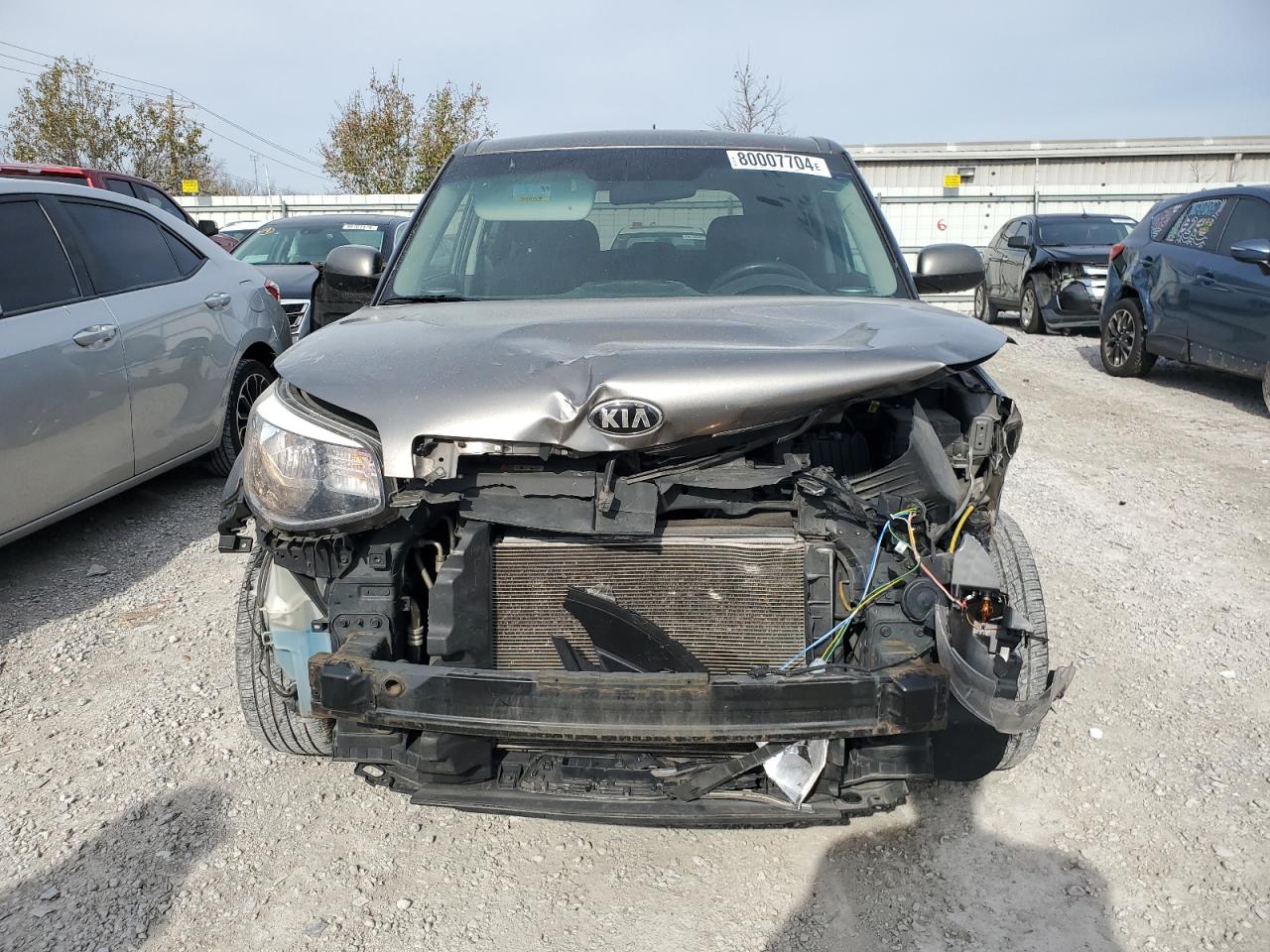 2016 KIA Soul VIN KNDJN2A28G7329841 Copart auction photo, front end damage thumbnail 5
