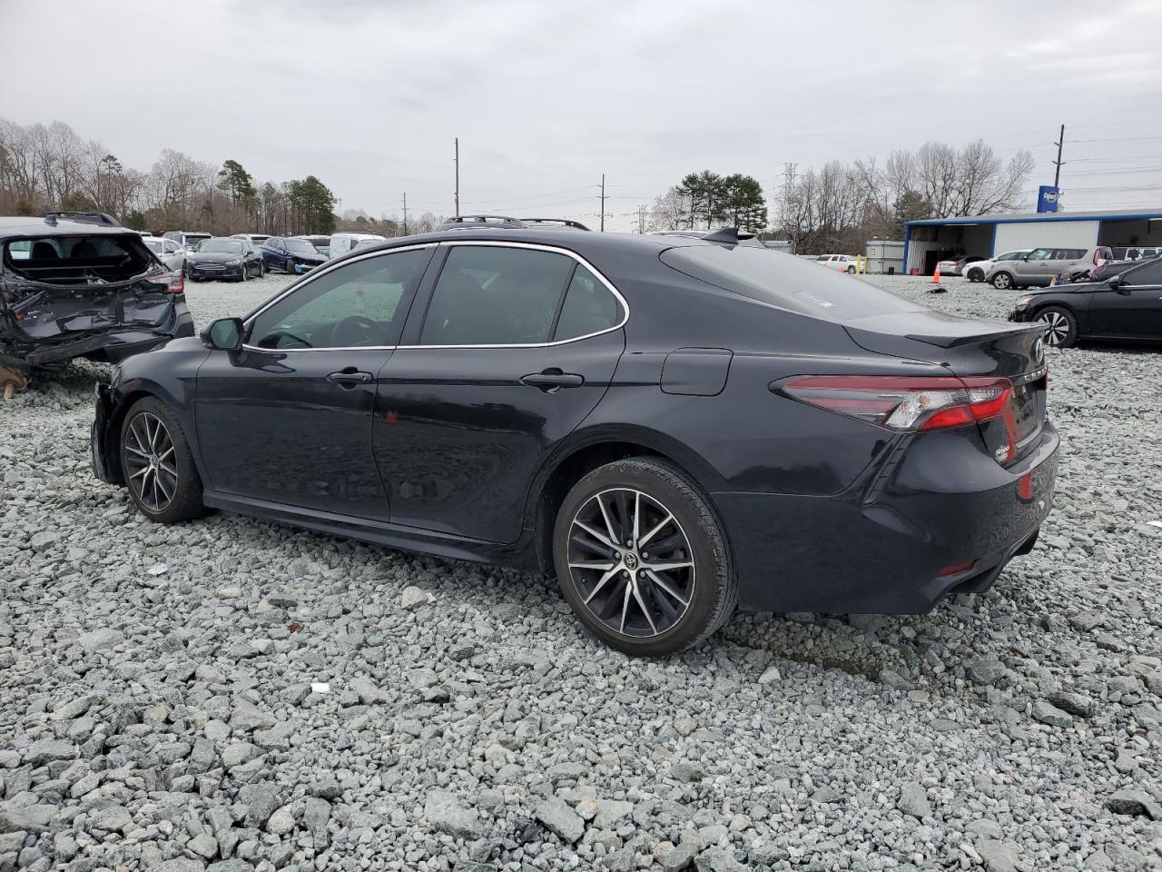 2022 Toyota Camry VIN 4T1T11AK9NU651512 Copart auction photo, side / front end damage thumbnail 2